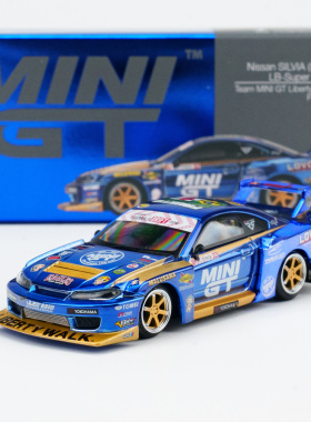 MINIGT 1:64日产尼桑S15 LB-Super Silhouette 1157合金车模型
