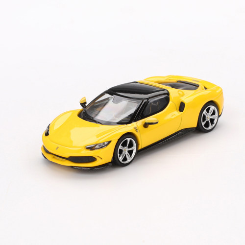 BBR 1:64 法拉利296 GTB Ferrari Giallo Modena仿真合金汽车模型