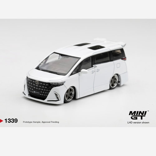 MINIGT 1:64 丰田Toyota Alphard 埃尔法40系 1339合金汽车模型白