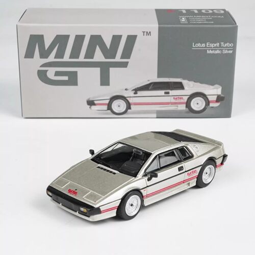 MINIGT 1:64 莲花Lotus Esprit Turbo 银色 仿真合金汽车模型1109