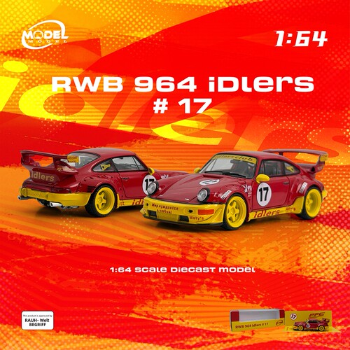 ModelModel MM 1:64 RWB 964 Idlers 宽体改装 合金车模型收藏