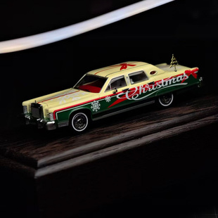 林肯城市圣诞版1979 Lincoln 太阳星 拓客诗 1:64 合金车模型收藏
