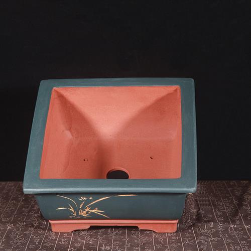 宜兴紫砂花盆粗陶四方榕树盆室内客厅造景盆栽庭院老桩花卉盆景盆