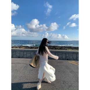 isaro uu 混纱幼毛马海毛针织衫~朦胧毛感宽松慵懒套头毛衣