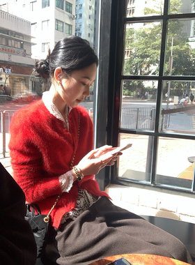 isaro uu 高品系列100羊绒拉绒开衫~温暖过年战衣套头/开衫两穿