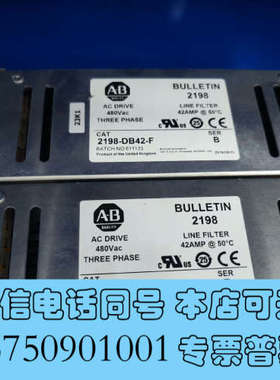 全新AB 罗克韦尔滤波器 2198-DB42-F一共两台，卖出询价