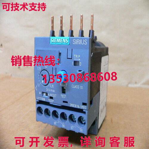 3RB3016-1RB0 3RB30161RB0 OVERLOAD S.S. CL10 S00 0.1-0.4A SCR