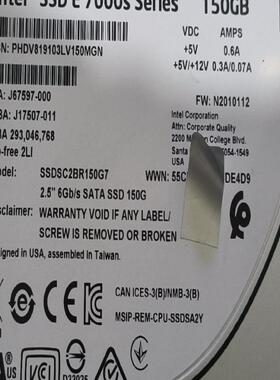 出61个英特尔SSDSC2BR150G7固态-25SATA-