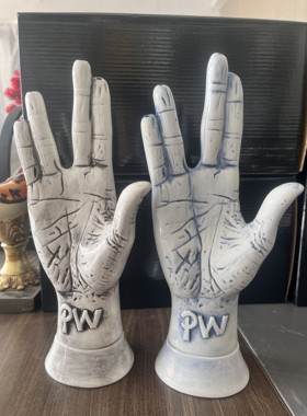 Neighborhood菲董手势香炉陶瓷香座家居摆件办公室装饰品香薰客厅