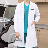 Элитный антистатический лонгслив, эластичный белый халат