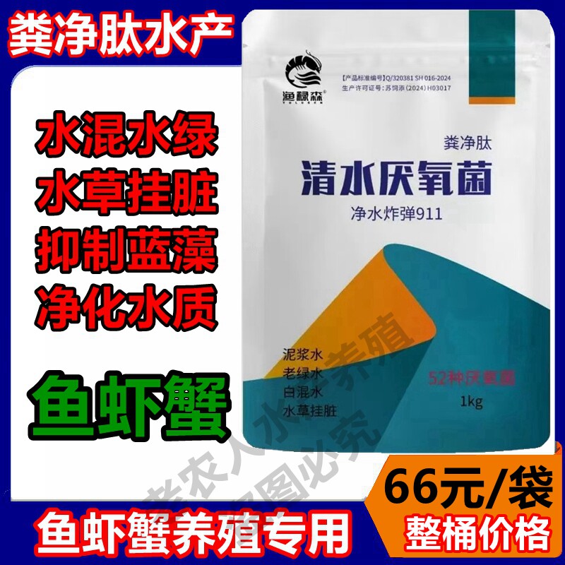 厂家直供粪净肽 不耗氧粪静肽清水厌氧菌水浑水浓水绿降氨氮亚盐 - 实物图