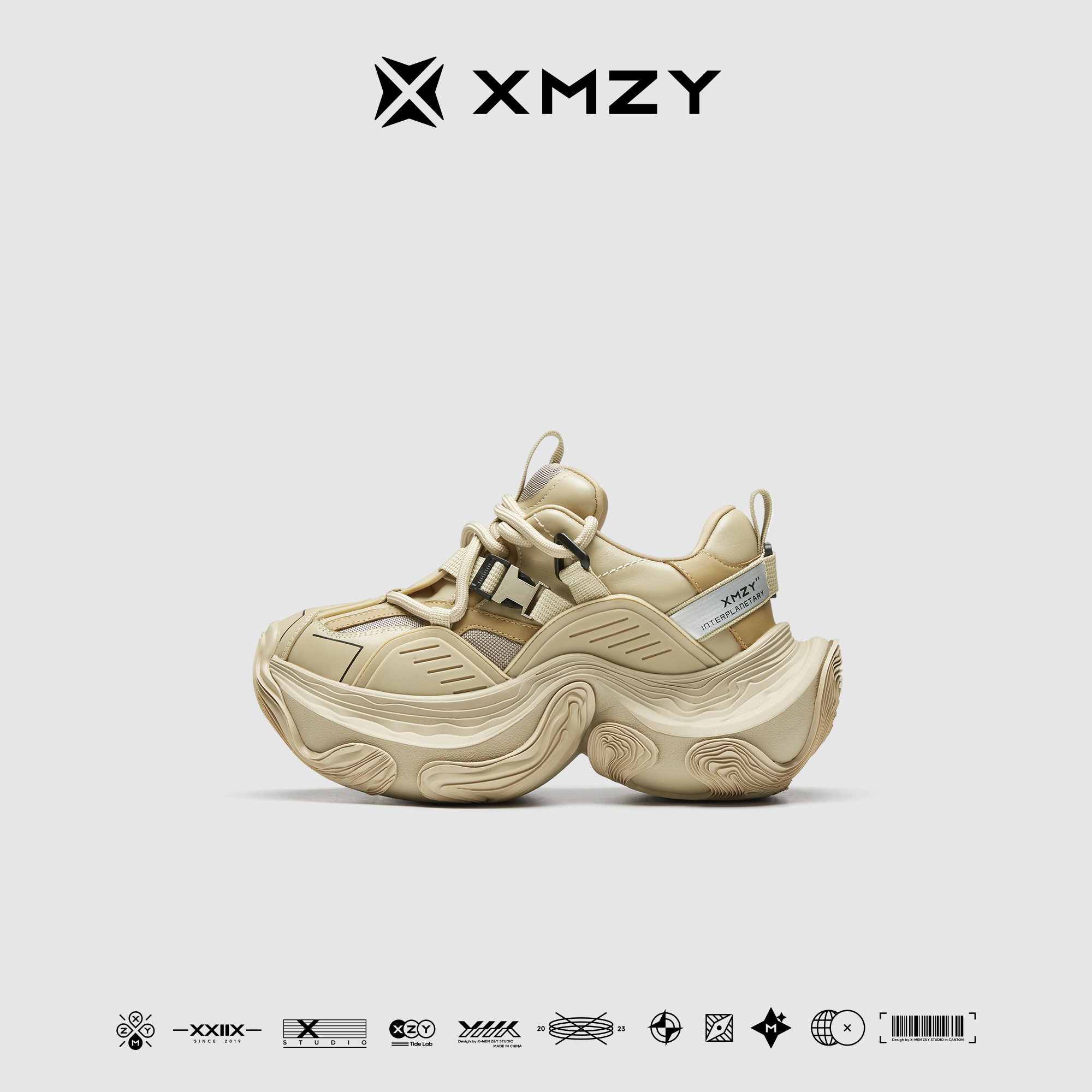 XMZY原创时尚重工拼接设计老爹鞋