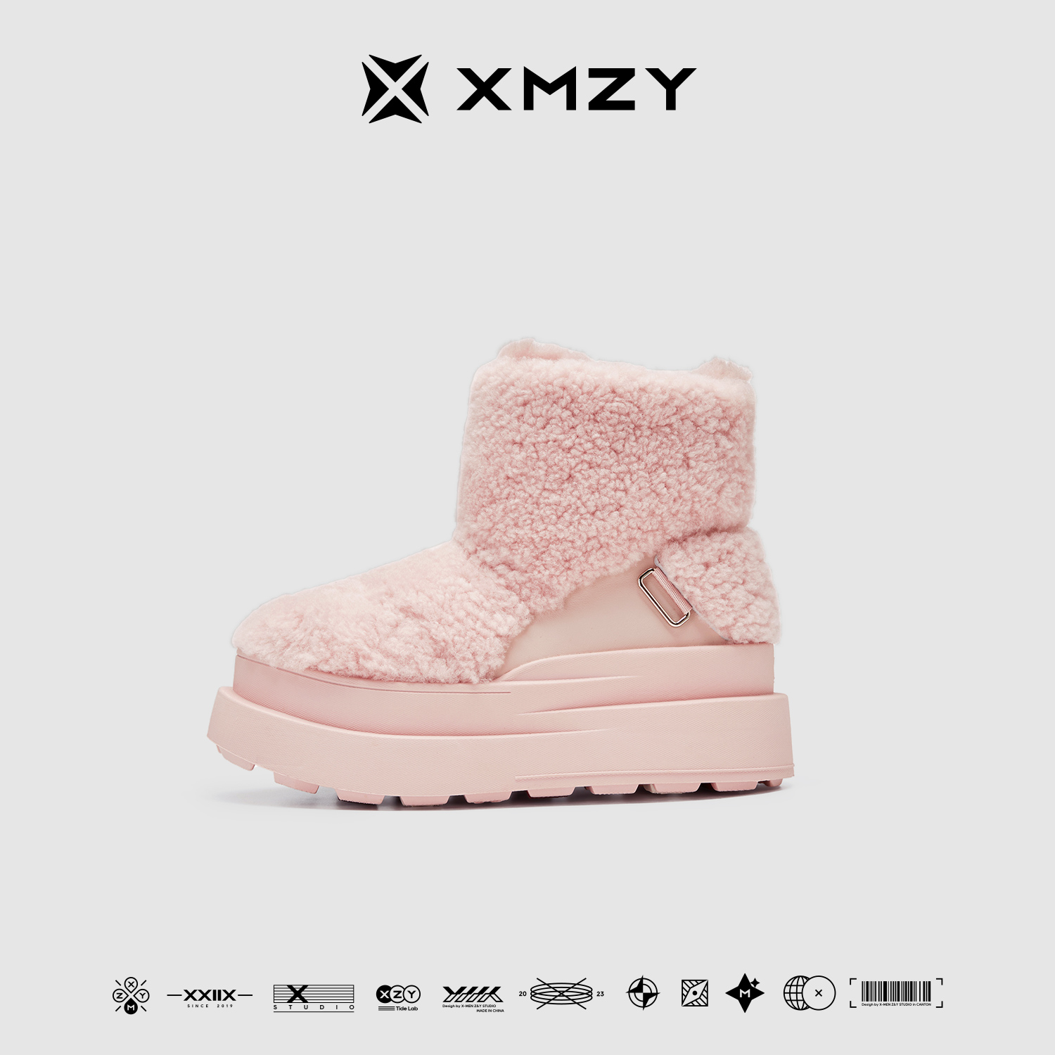 XMZY原创纯羊毛厚底保暖雪地靴