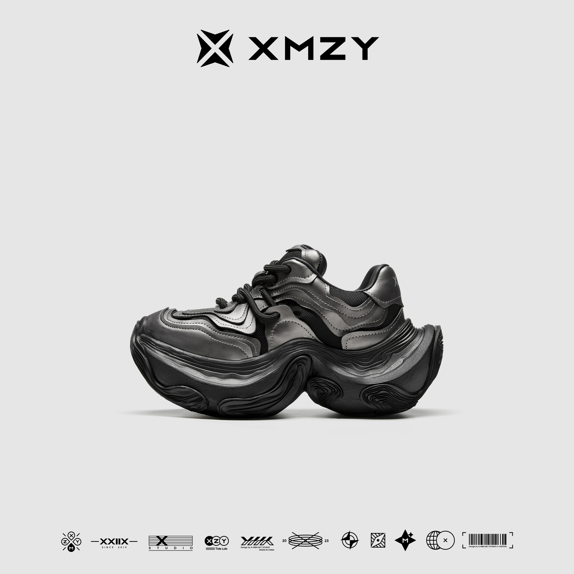 XMZY原创街头潮酷风设计老爹鞋女