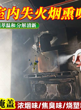 失火后除味室内家具着火灾浓烟焦糊异臭空气清新喷雾烟熏除味剂xf