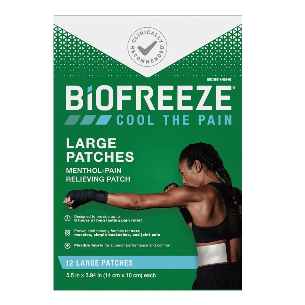 美国直邮 BiOFREEZE清凉镇痛贴肌肉酸痛贴腰背颈肩膝盖关节酸痛1