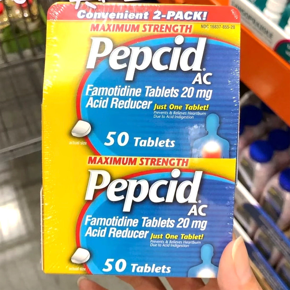 美国直邮Pepcid AC抗胃酸舒缓烧心胃灼热食道逆流新药法莫替丁片1
