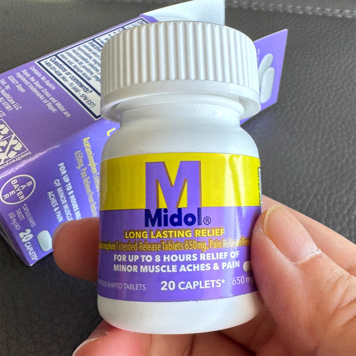 美国直邮 midol加强止痛 扑热息痛月经痛生理痛腹部痉挛肌肉头疼1