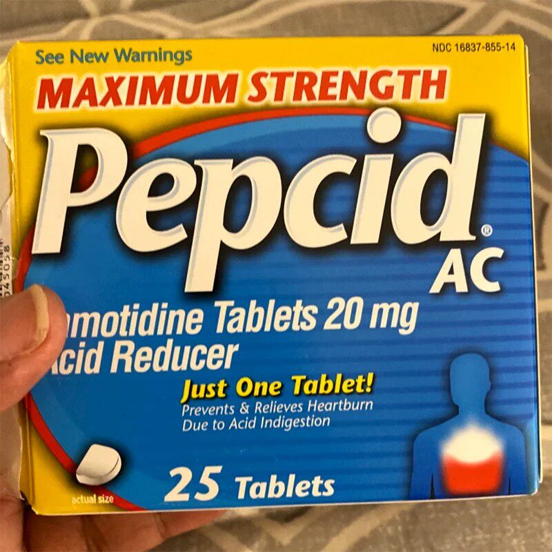 美国直邮Pepcid AC抗胃酸舒缓烧心胃灼热食道逆流新药法莫替丁片