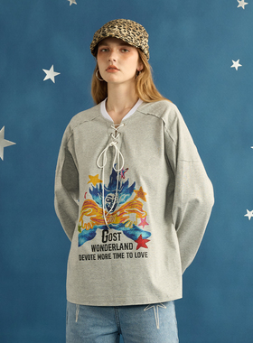 GOST潮牌绑带小丑长袖T恤