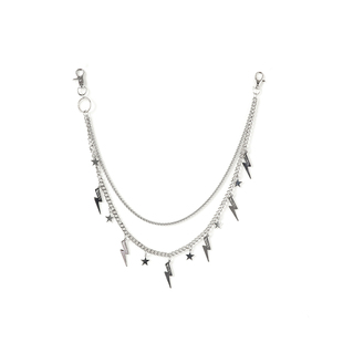 GOST闪电星星双链条裤腰链装饰腰带女款配饰朋克链条链子街头