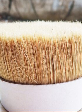 漂白分猪鬃刷50~90水煮原白色57mm动物毛鬃发梳用切鬃刷猪毛