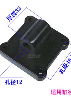 ISO6431/CP96/DNC/SE/SI气缸安装附件CB双耳环  CA/CR单耳环