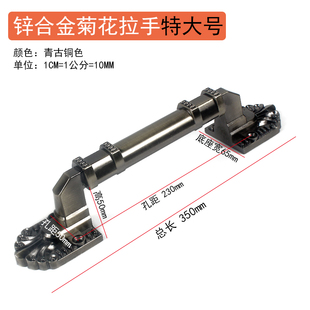 红古铜推拉门明装铁门木门拉手青古铜室内门卧室门把手不带锁老式