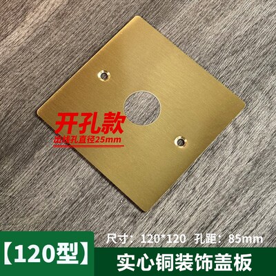 地插装饰盖板保护罩遮丑挡盲板补洞120型不锈钢底盒空白面板通用