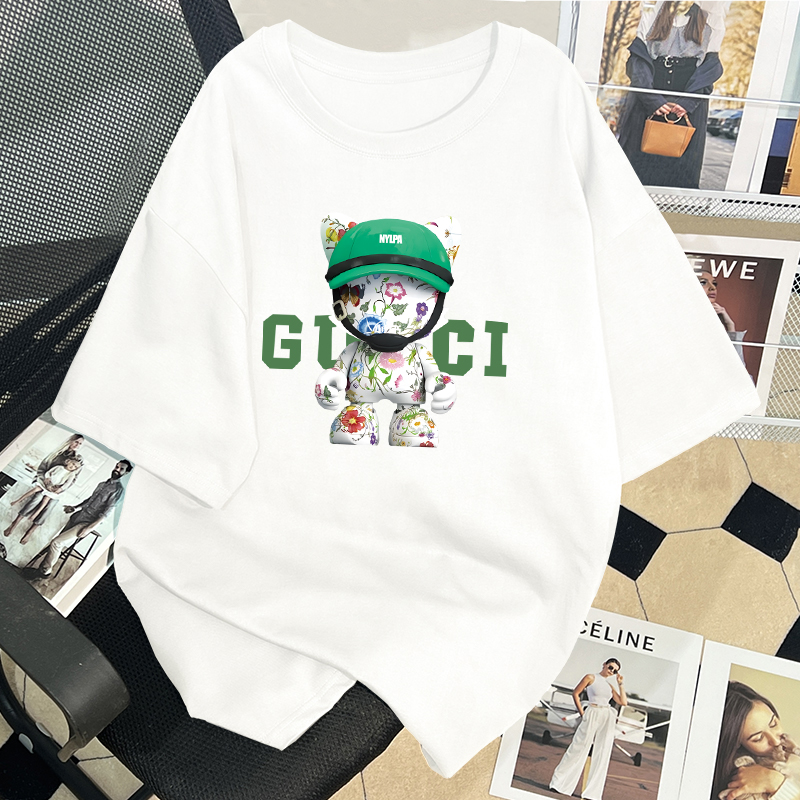 潮牌纯棉宽松新款T恤夏季短袖