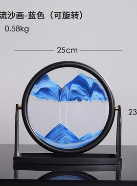 简约现代潮流轻奢高档流沙海浪摆件玄关乔迁客厅电视柜办公室礼物