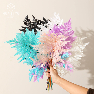 花思语 永生花高山羊齿天然蕨叶配草装饰干花叶鲜花束diy花艺材料