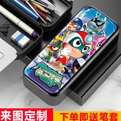 开心超人联盟文具盒男生多功能铅笔盒女儿童卡通笔袋中小学生新款