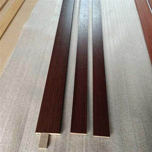 新中式顶角线免漆线木线条装y饰平板线中式门套线门档条黑胡桃