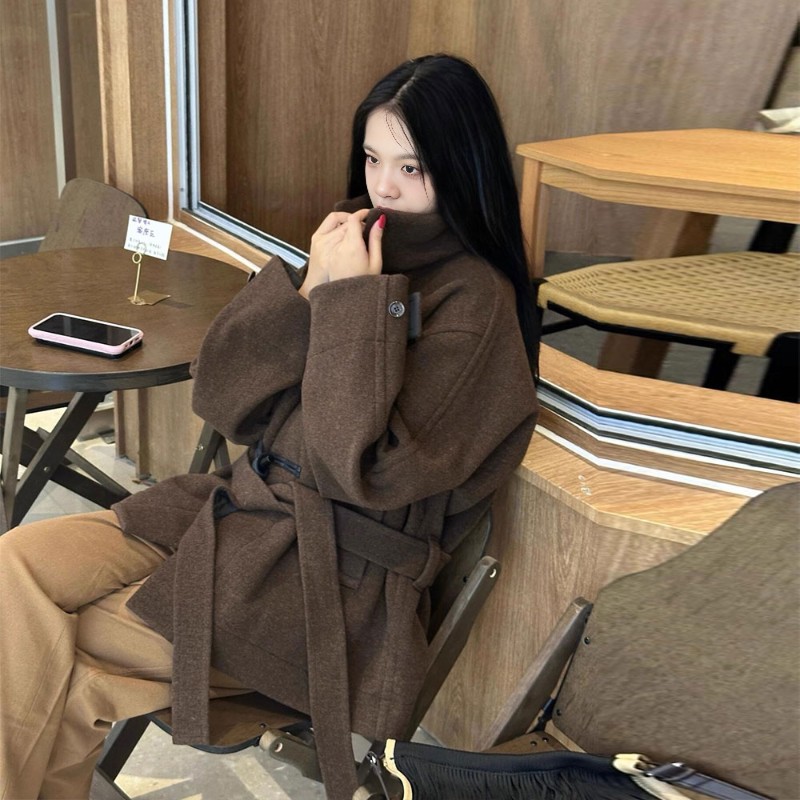 2024年双面毛绒大衣女秋