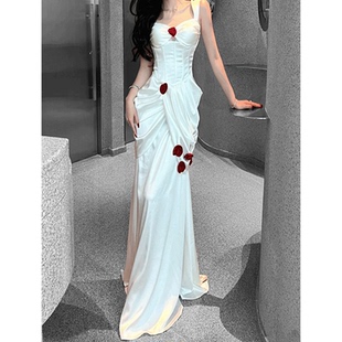 高端气质女装轻奢吊带晚礼服夏季新款时尚洋气性感修身长裙