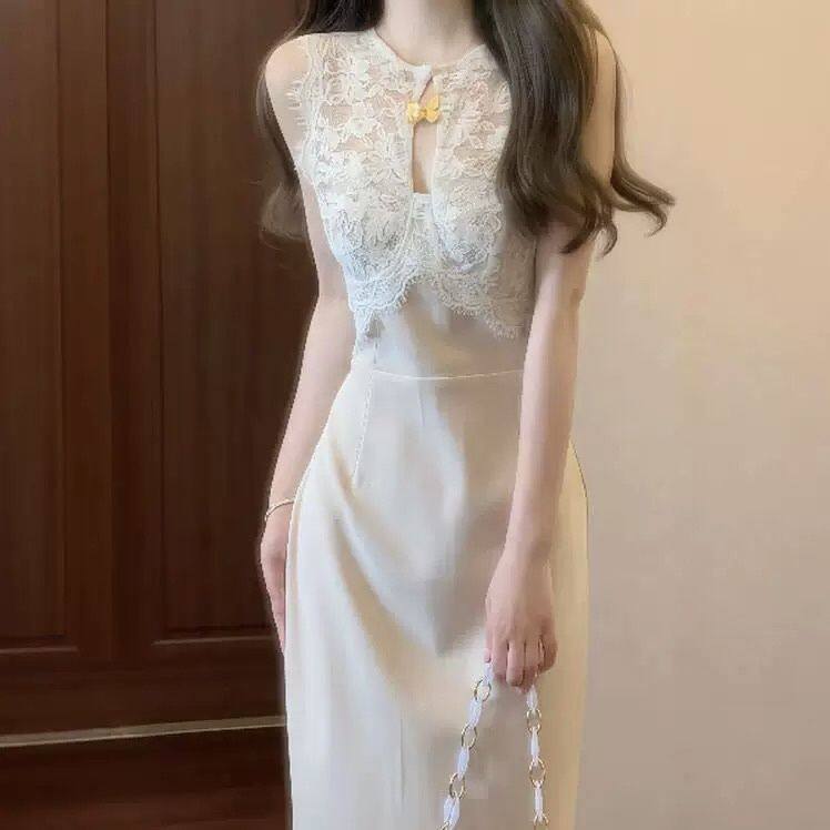 高级感超好看蕾丝镂空修身包臀裙御姐风显身材连衣裙2025夏季穿搭