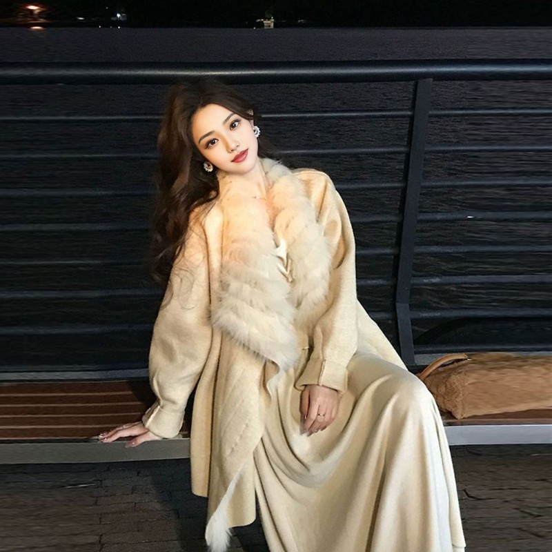毛针织开衫外套女2025年