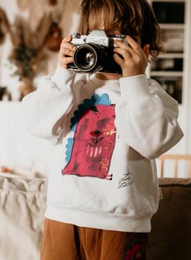 Let's Chill 24/25冬春系列 设计师联名款插画 加绒卫衣套装