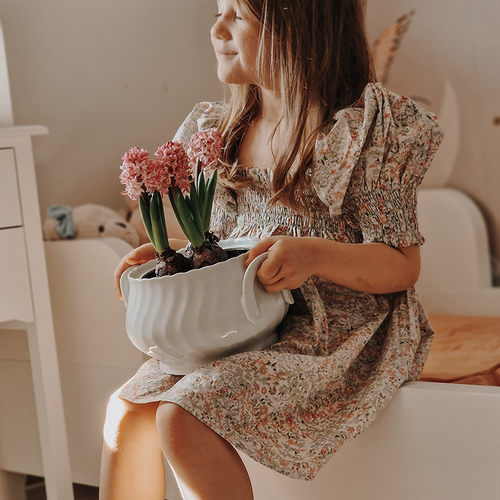 Let'sChill女童欧式碎花连衣裙