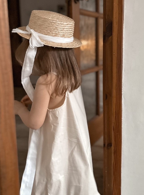 Let's Chill女童夏季吊带连衣裙森女田园小清新舒适休闲碎花长裙