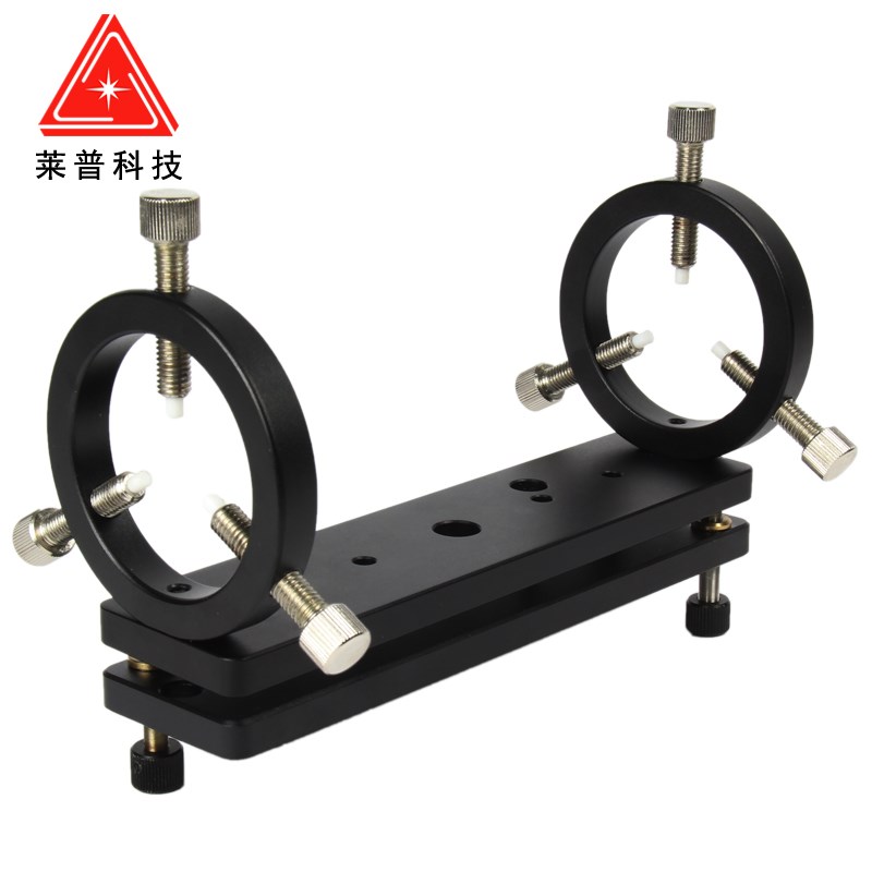 光学激光管座XY两维角度倾斜实验平台俯仰台夹持固定圆柱体调整架