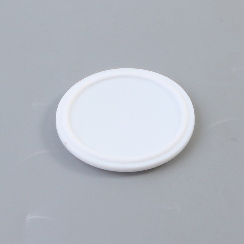 快装实心垫片白色硅胶密封圈卫生级卡箍接头四氟卡盘硬密封实心圆
