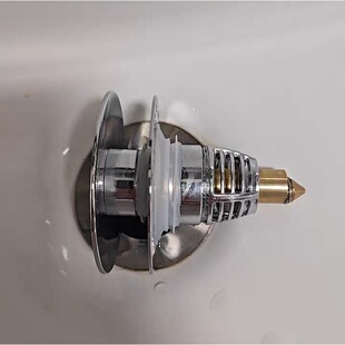 漏水塞地漏洗漱台全铜面盆配件弹跳芯洗脸盆按压式 过滤通用塞子