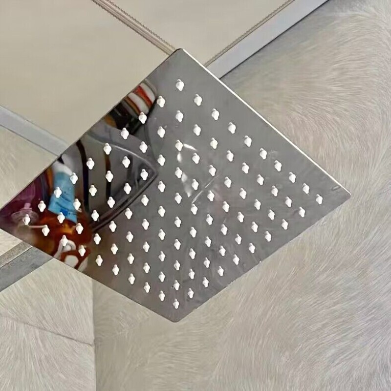 4/6/8寸304不锈钢圆形方形大顶喷超薄淋浴花洒洗澡洗浴金属莲蓬头