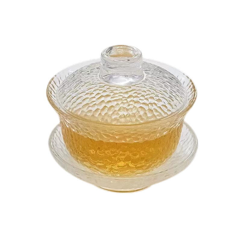 潮流厚装玻璃燕窝盅水晶纹沏茶杯