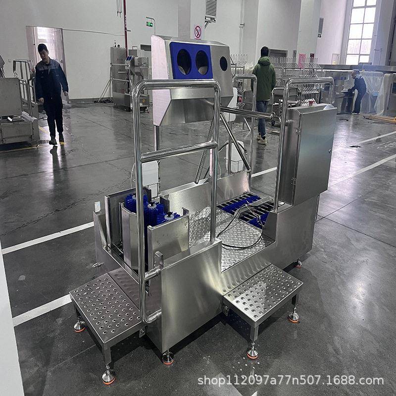 全自动洗消站屠宰车间用靴子洗刷机 雨靴 鞋底双出入口智能感应