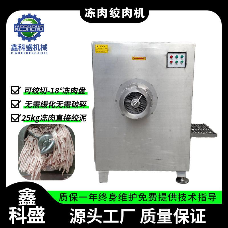 鱼肉绞碎设备 不锈钢立式冻肉绞肉机 商用冻牛羊肉绞肉机器