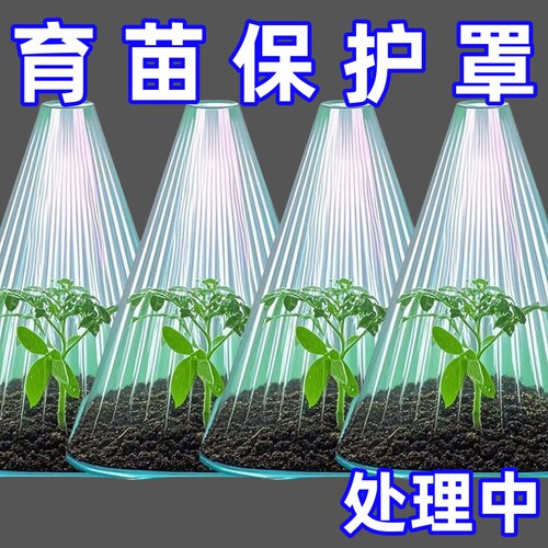 温室重复使用方形植物钟罩