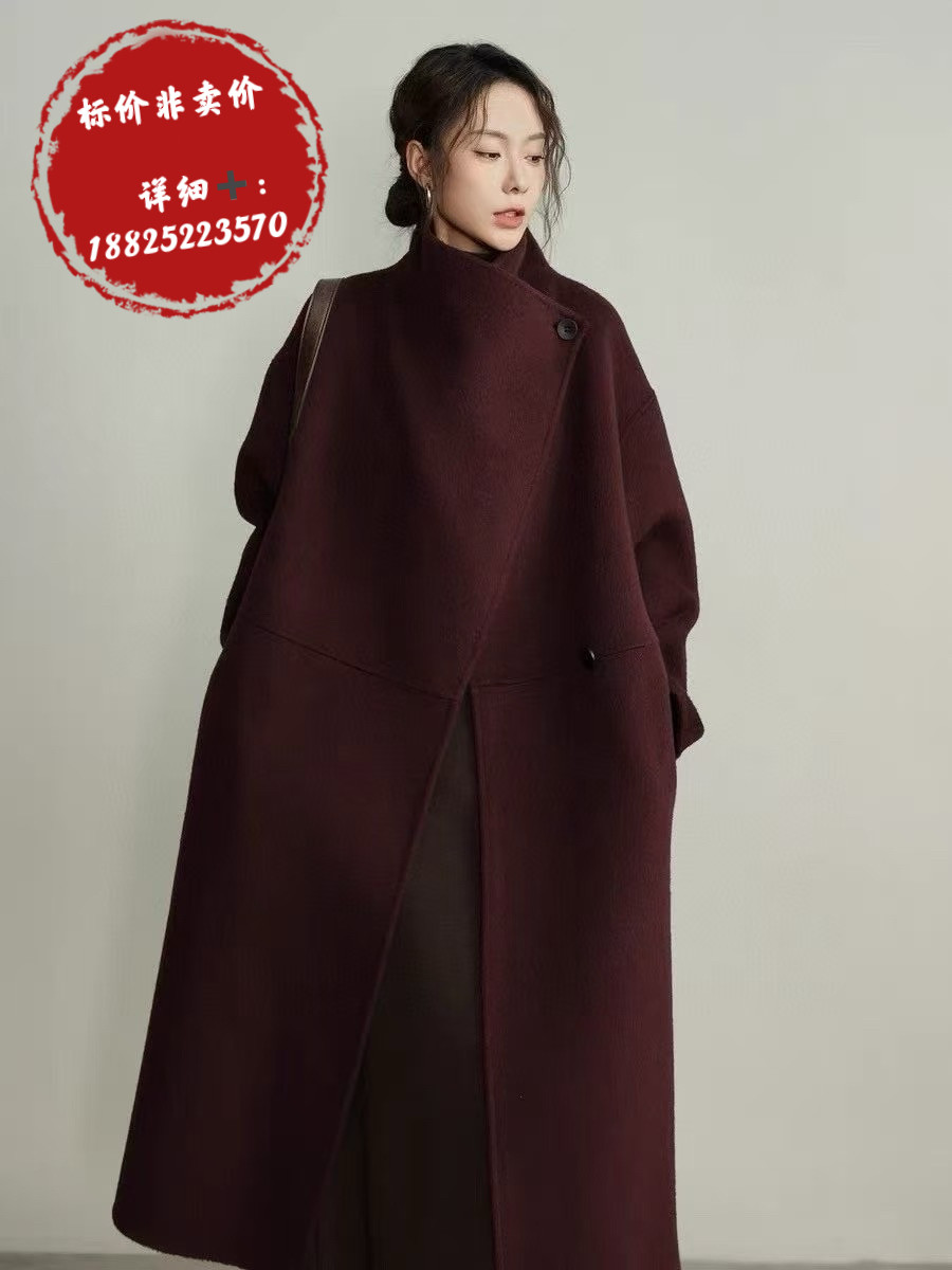 双面羊绒大衣女中长款过膝202毛呢外套